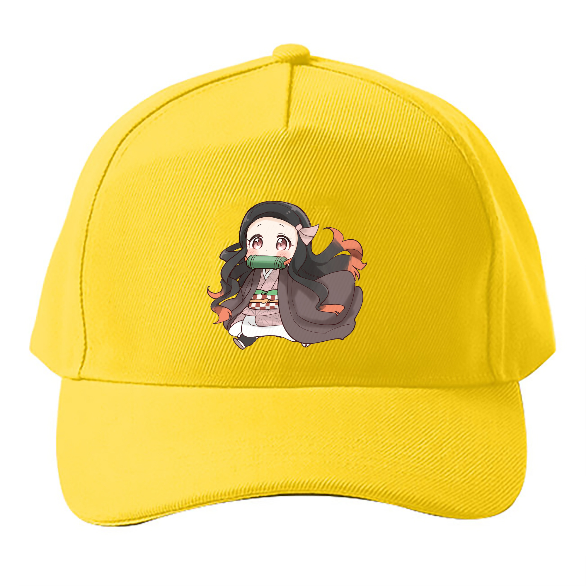 （画像用） 鬼滅の刃（きめつのやいば）竈門 禰󠄀豆子／かまど ねずこ Kamado Nezuko ベースボールキャップ 綿100％ 男女兼用 帽子 スポーツ